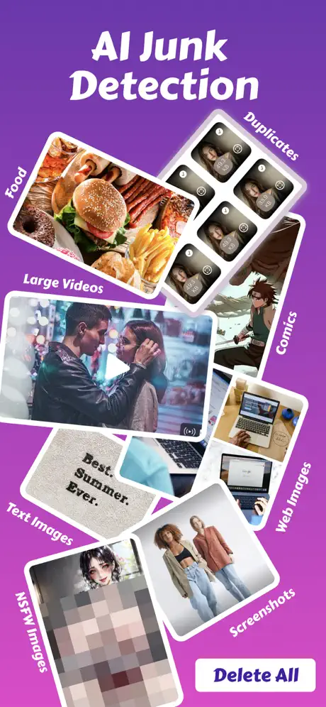 AI junk detection for screenshots, web images, and more