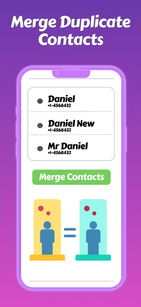 Merge duplicate contacts